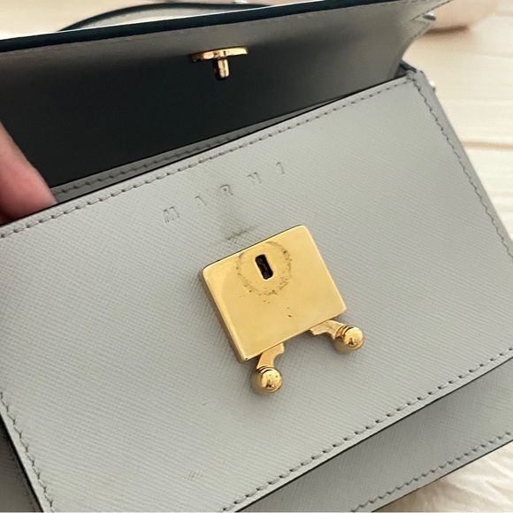 Marni Trunk Mini Crossbody Bag - Light Grey - Picture 7 of 7